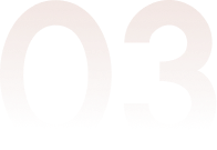 Number 03 in bold minimal typography on dark background